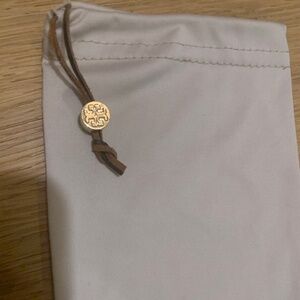 ♦️Tory Burch Sunglasses Eyeglasses Soft Case Drawstring pouch logo